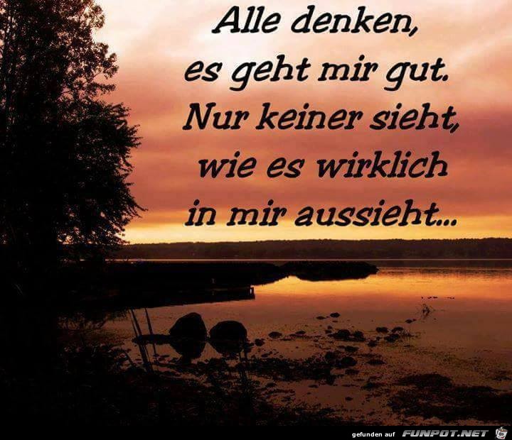 Alle denken es geht mir gut Alle denken es geht mir gut