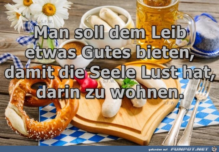 Man soll dem Leib Man soll dem Leib