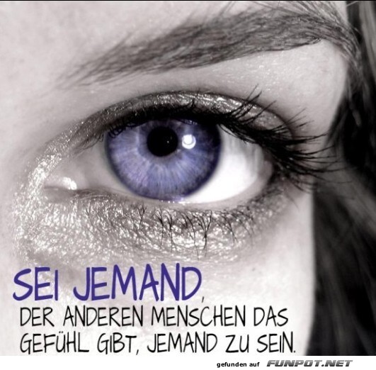 sei Jemand sei Jemand