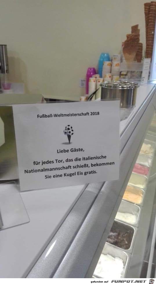 Eine gratis Kugel Eis Eine gratis Kugel Eis