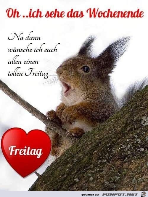 ich sehe das Wochenende