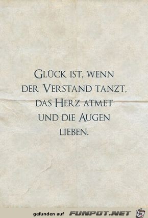 glueck ist wenn der Verstand glueck ist wenn der Verstand