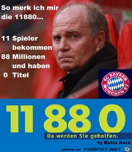So merke ich mir die 11880