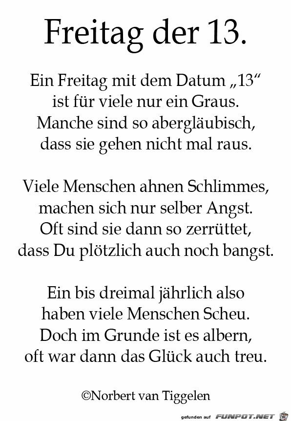 Freitag der 13. Freitag der 13.