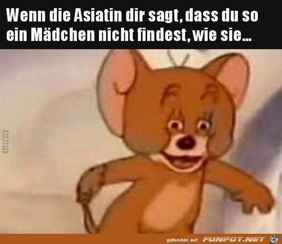 wenn die Asiatin dir sagt:..... wenn die Asiatin dir sagt:.....