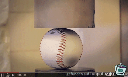 Zeitraffer - Baseball zerdrcken