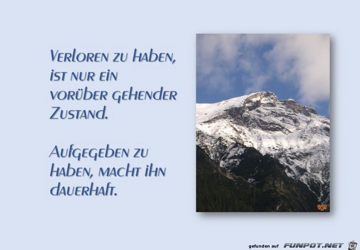 verloren zu haben verloren zu haben