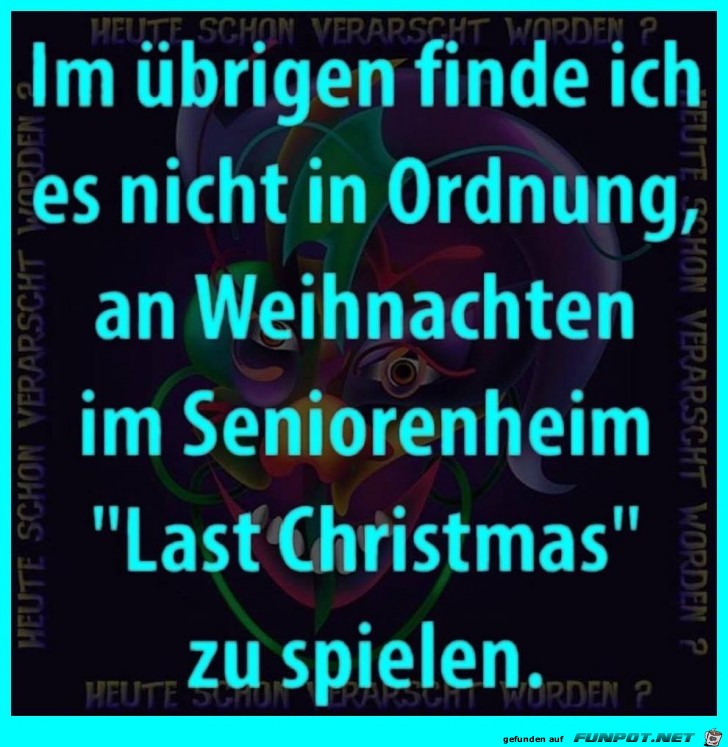 Weihnachten im Seniorenheim
