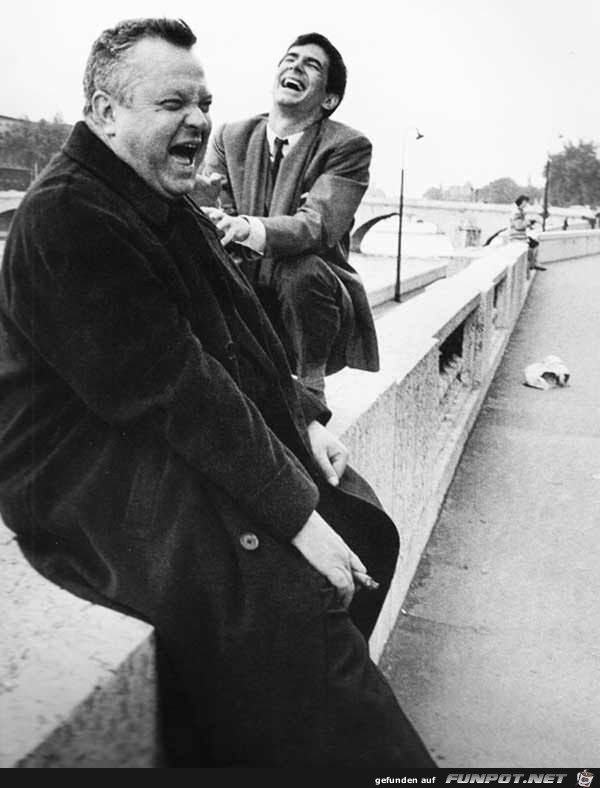 Orson Welles und Anthony Perkins Orson Welles und Anthony Perkins