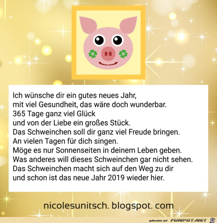 2019 Prosit Neujahr - Gedicht - Schweichen 2019 Prosit Neujahr - Gedicht - Schweichen