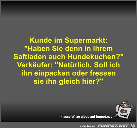 Kunde im Supermarkt Kunde im Supermarkt