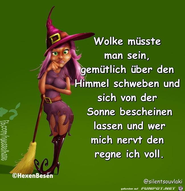 Wolke muesste man sein