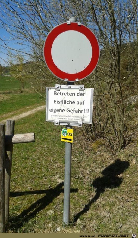 Betreten der Eisflaeche Betreten der Eisflaeche