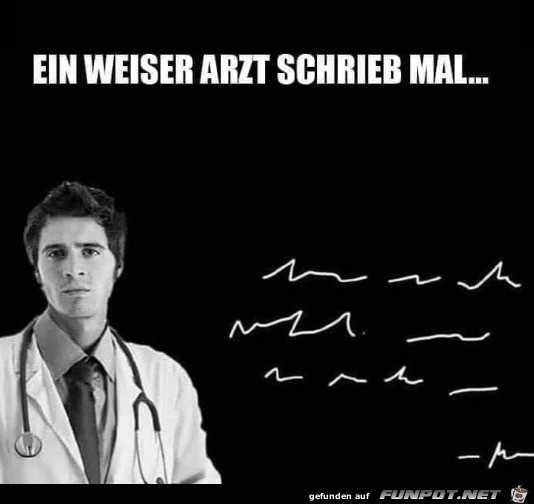 Typische Arztschrift Typische Arztschrift
