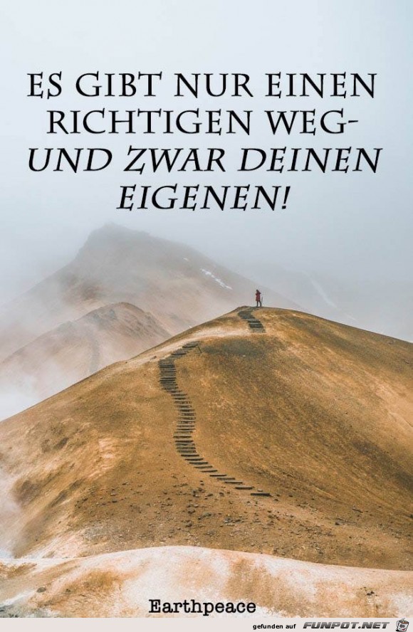 es gibt nur einen richtigen weg