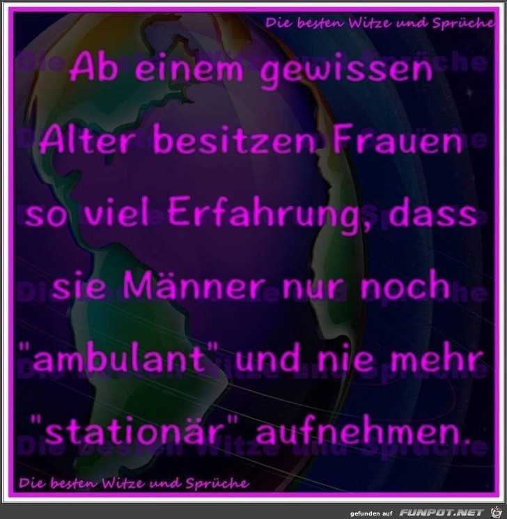 Ab einem gewissen Alter... Ab einem gewissen Alter...