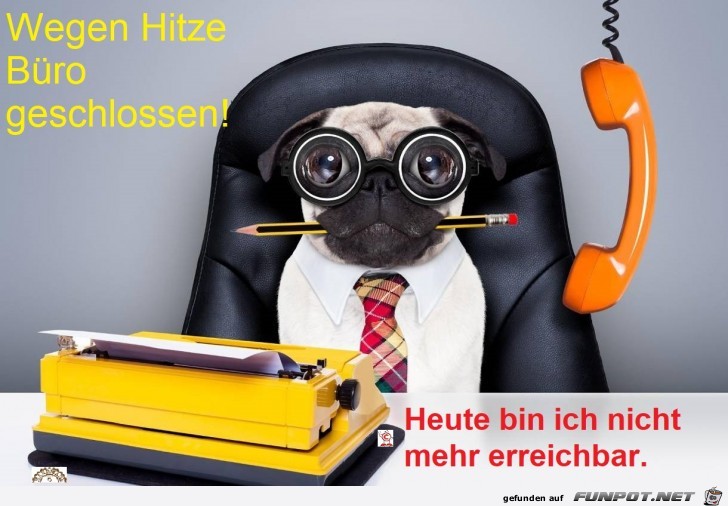wegen Hitze wegen Hitze