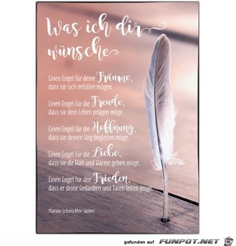 was ich dir wuensche was ich dir wuensche