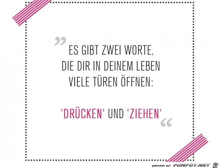 Zwei Worte in Deinem Leben