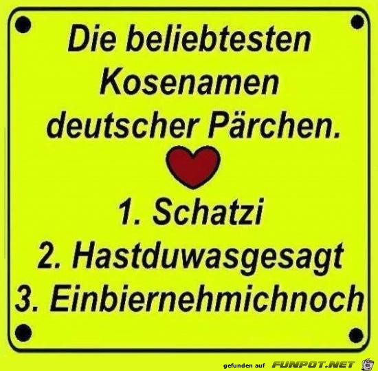 Kosenamen Kosenamen