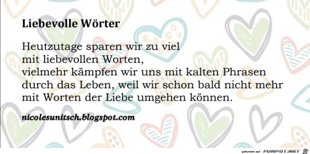 Liebevolle Wörter Liebevolle Wörter