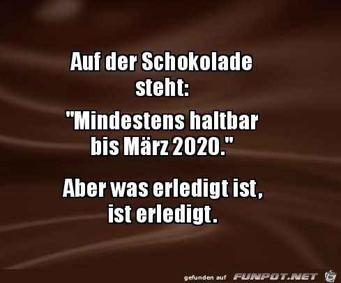 Ist erledigt Ist erledigt