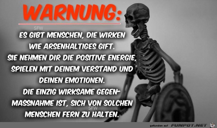 WARNUNG WARNUNG