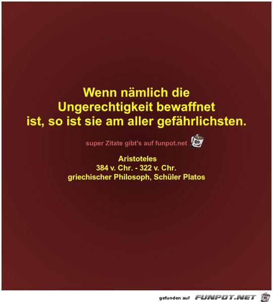 Wenn nämlich die
Ungerechtigkeit bewaffnet
ist Wenn nämlich die
Ungerechtigkeit bewaffnet
ist