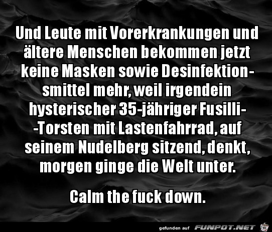 Das musste mal gesagt werden Das musste mal gesagt werden