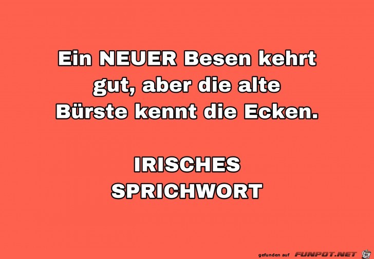 ein neuer Besen ein neuer Besen