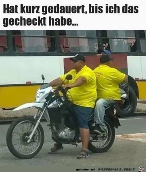 Man braucht kurz bis man es blickt Man braucht kurz bis man es blickt