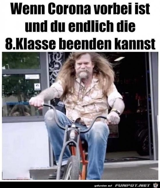 8. Klasse beenden
