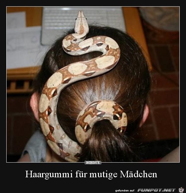 Haargummi fuer Mutige Maedchen Haargummi fuer Mutige Maedchen