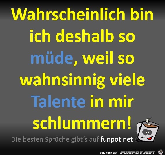 Ich bin so mde