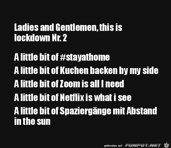 Lockdown Nummer 2