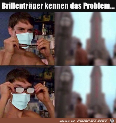 Maske und Brille Maske und Brille