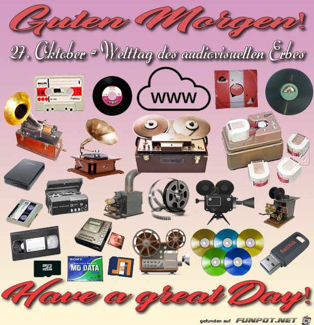 Welttag des audiovisuellen Erbes Welttag des audiovisuellen Erbes