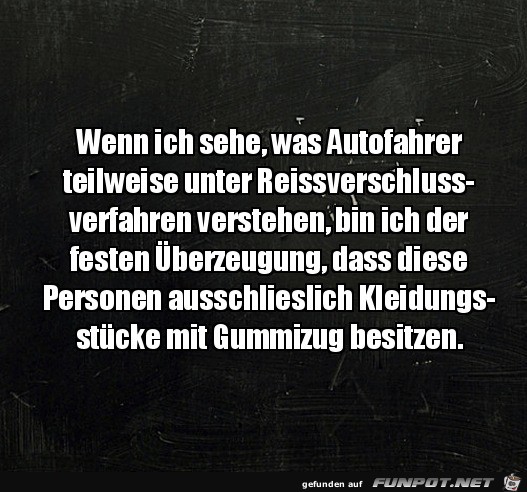 Das Reißverschlussverfahren Das Reißverschlussverfahren