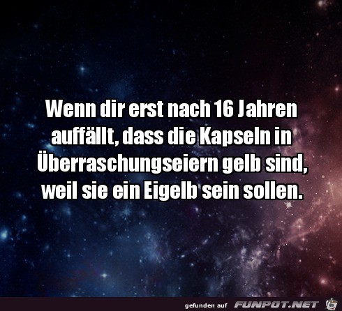 Kapseln in berraschungseiern