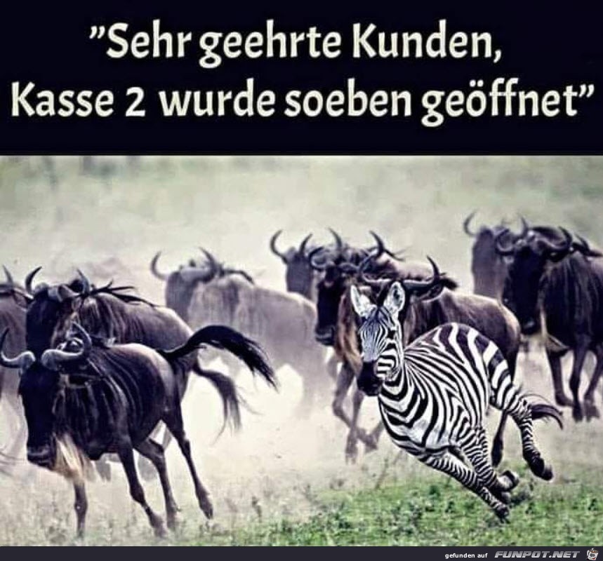 Wir öffnen Kasse 2 Wir öffnen Kasse 2