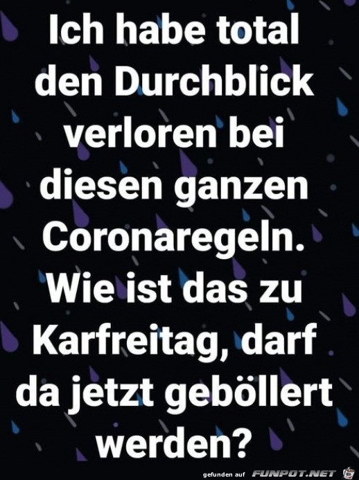 Darf man an Karfreitag bllern?