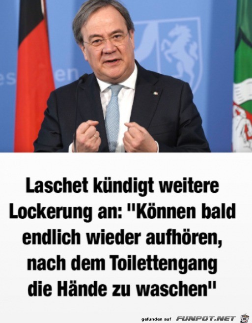 Bald nicht mehr die Hände waschen Bald nicht mehr die Hände waschen