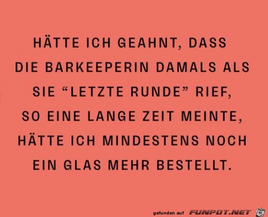 Letzte Runde Letzte Runde