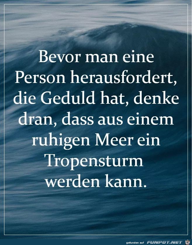 Bevor man eine Person
