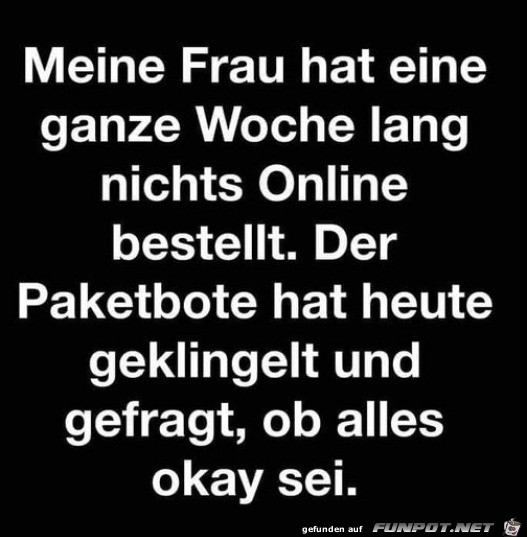 Paketbote hat Sorgen Paketbote hat Sorgen