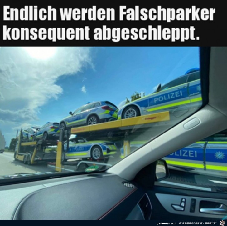 Alle werden abgeschleppt Alle werden abgeschleppt