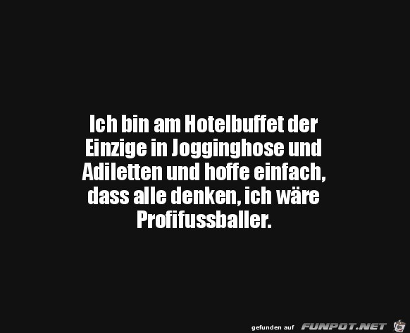 Mal wieder ein Profi-Fußballer Mal wieder ein Profi-Fußballer