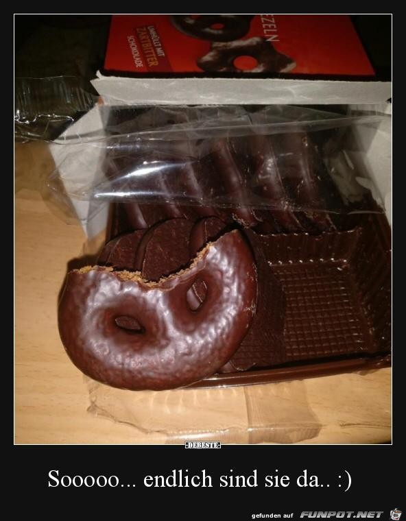 Endlich sind sie da.