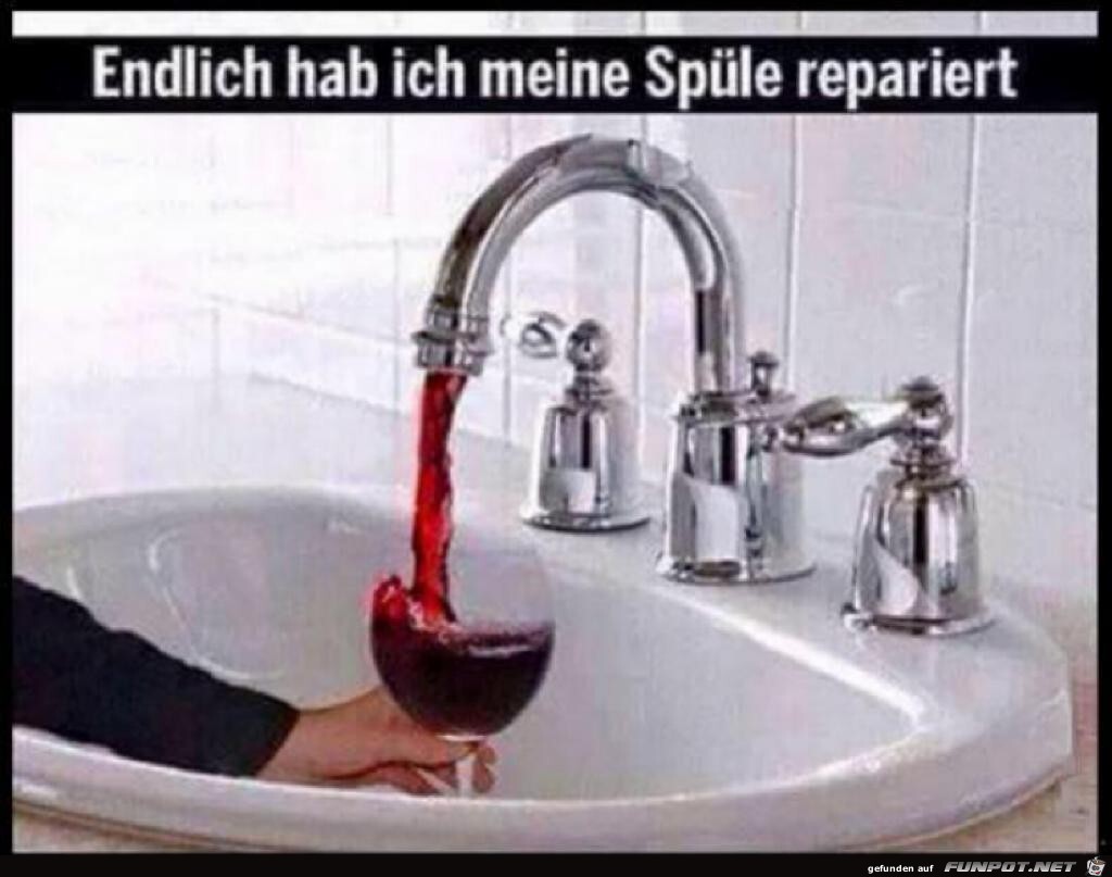 Die Spuele repariert Die Spuele repariert