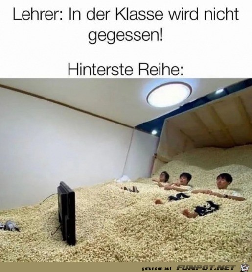 Kein Essen im Klassenzimmer Kein Essen im Klassenzimmer
